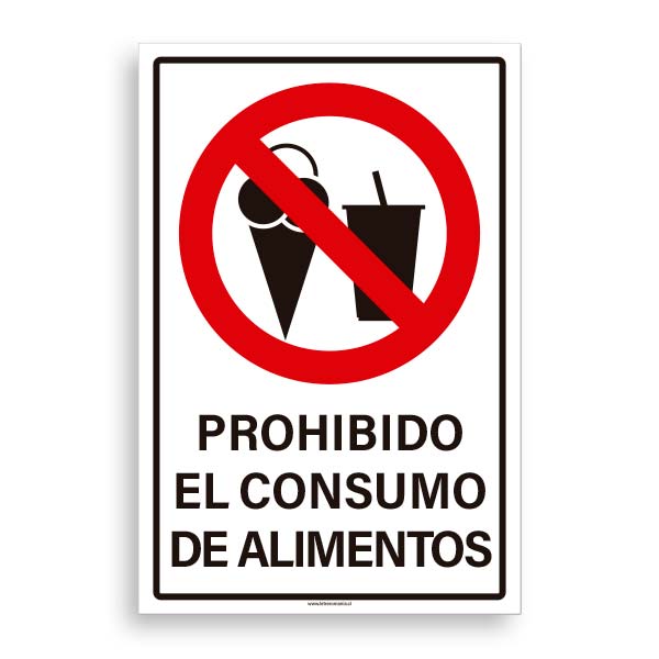 Prohibido el Consumo de Alimentos A