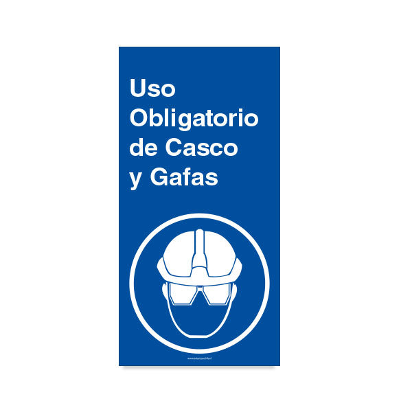 Uso Obligatorio de Casco y Gafas