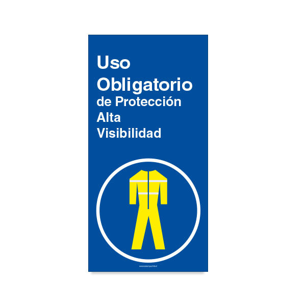 Uso Obligatorio de Protección Alta Visibilidad