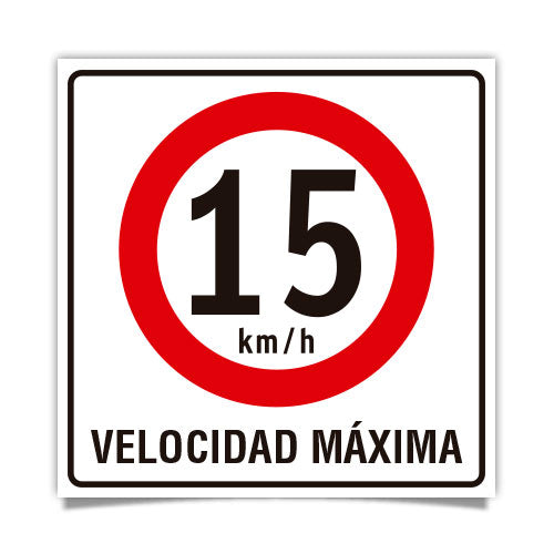 Velocidad Máxima 15km/h