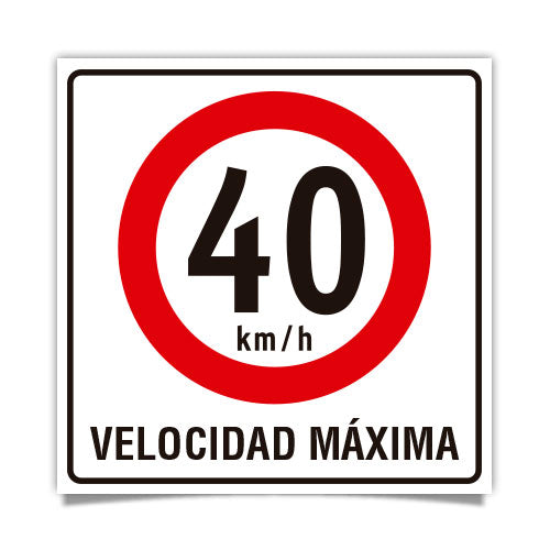 Velocidad Máxima 40km/h