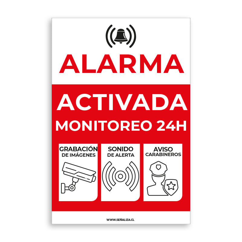 Alarma Activada Monitoreo 24 Hrs