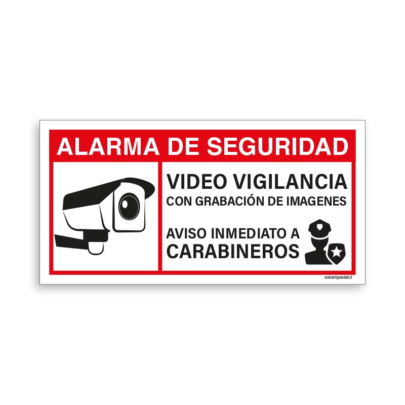 Alarma de Seguridad Video Vigilancia las 24 hrs Aviso Carabineros