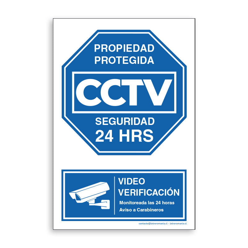 Propiedad Protegida CCTV Seguridad 24 hrs B