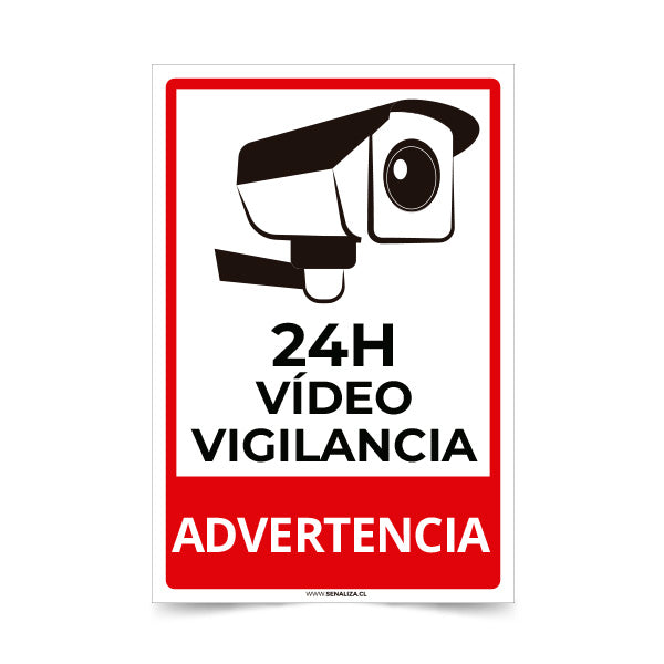 Advertencia Video Vigilancia 24Hrs