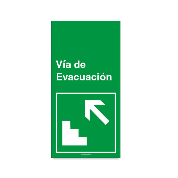 Vía de Evacuación Escalera Izquierda Arriba