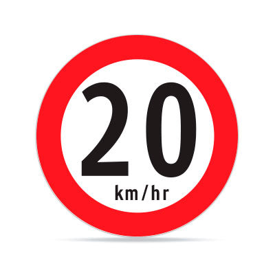 Velocidad Máxima 20 km/h