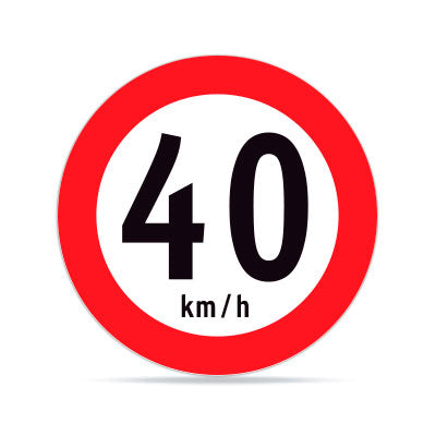 Velocidad Máxima 40 km/h