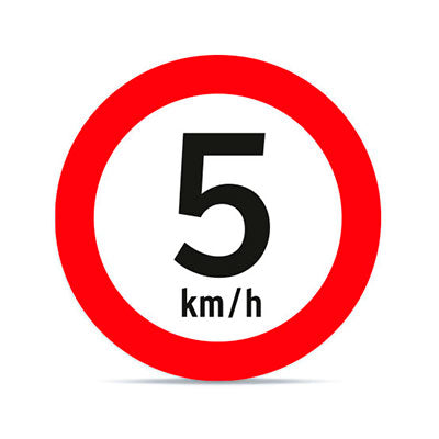 Velocidad Máxima 5 km/h