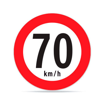 Velocidad Máxima 70 km/h