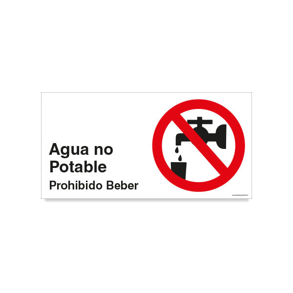 Agua no Potable Prohibido Beber