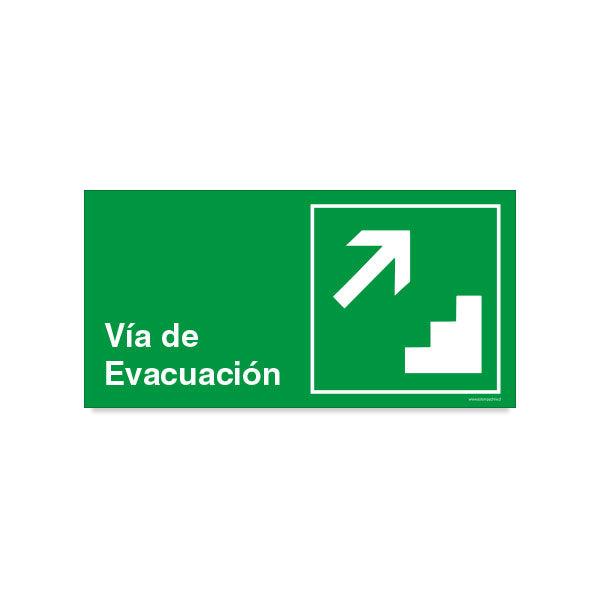 Vía de Evacuación Escalera Derecha Arriba