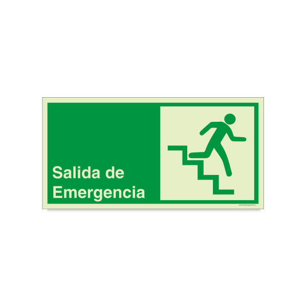 Salida de Emergencia Escalera Abajo Derecha
