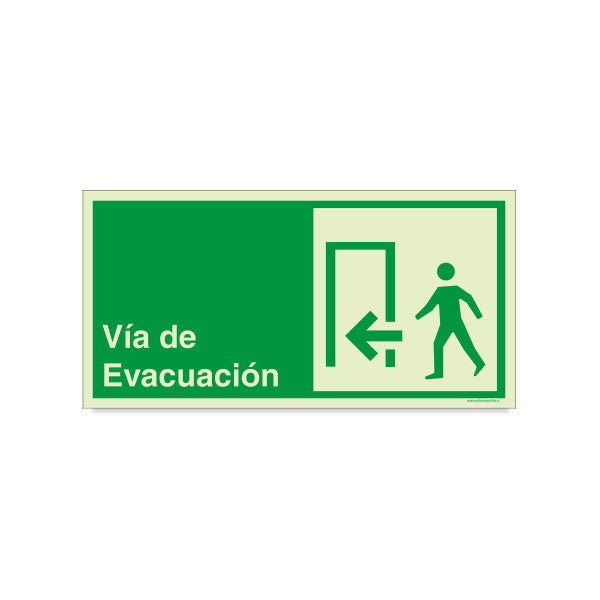 Vía de Evacuación Izquierda